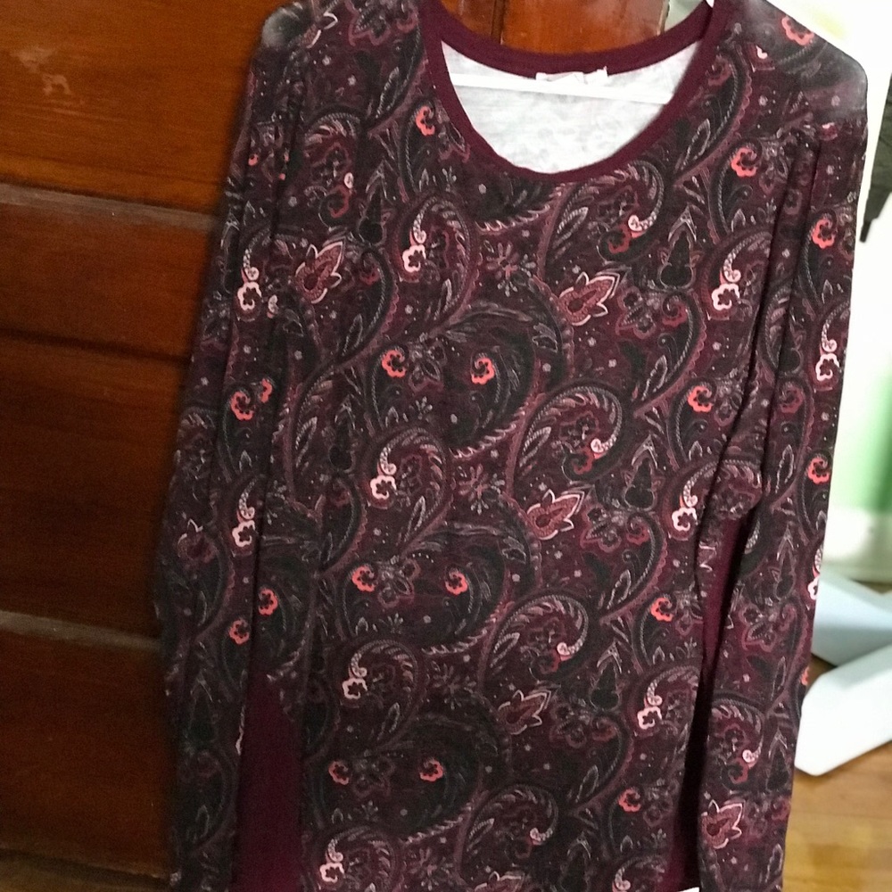 A super comfy long-sleeved shirt from Dressbarn